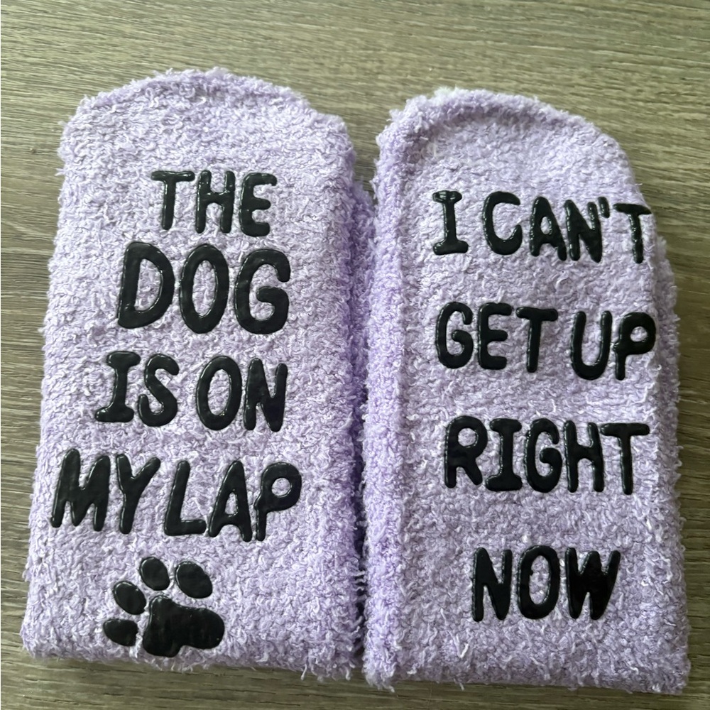 🛍️3 for $25🛍️ New!Purple Dog Lover Socks